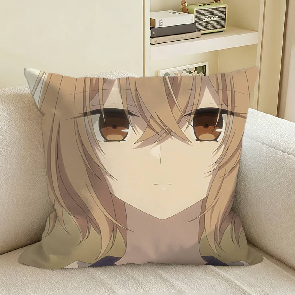 Suicidal Hinako This Monster Wants to Eat Me Square Sofa Pillow Cover Solid Color Living Room Home Decor Cushion Case