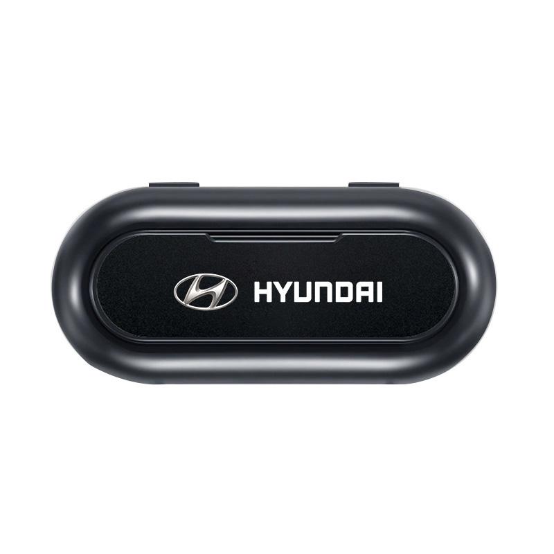 

1 шт. Автомобильный солнцезащитный козырек Органайзер для хранения очков Держатель Стайлинг автомобиля Для Hyundai Mistra Lafesta Elantra Accent IX35 I20 I30 Azera Sonata чёрный