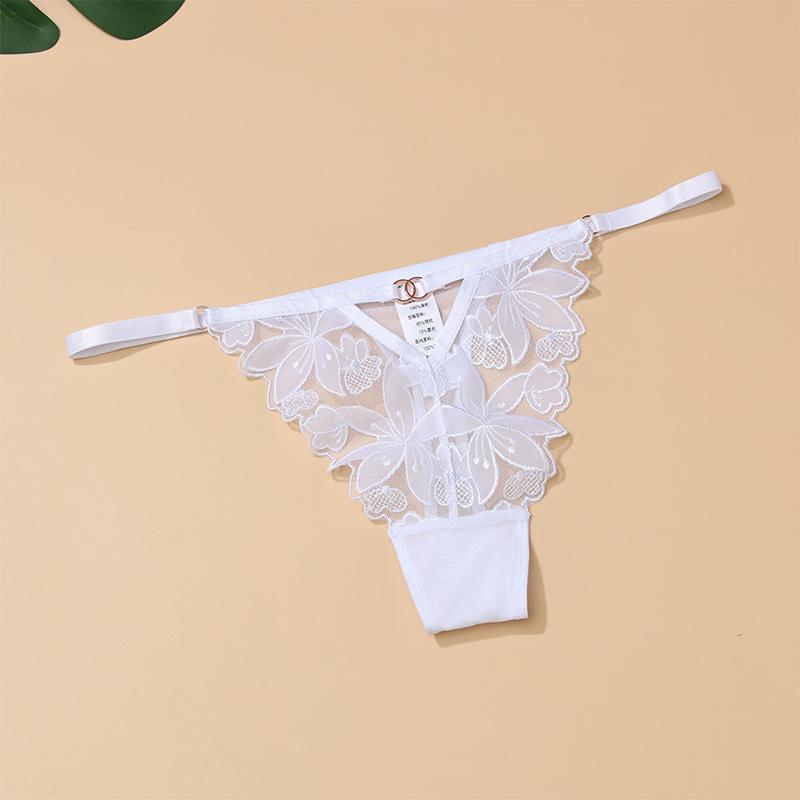 Women's Fun Pure Cotton Sexy Yin Pure Lace Thong Girls Women's Coquettish Panties T Pants Women