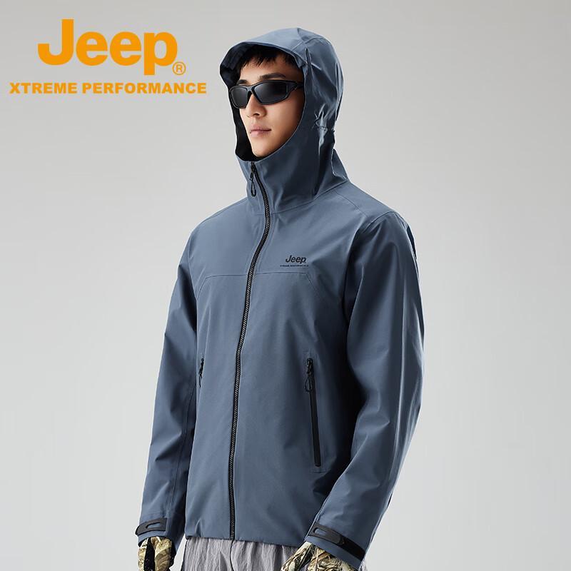 Jeep Men's Waterproof Windproof Outdoor Hardshell Jacket
