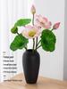 High-End PU Lotus Simulation: Chinese-Style Artificial Flower Decoration and Photo Prop for Living Room.