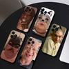 Humorous Ugly Man Funny  Phone Case For iPhone 16,15,14,13,12,17,Pro Max,Plus Silicone Black Case