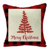2022 Merry Christmas Home Decor Cushion Cover 45x45cm Cute Animals Cartoon Printed Throw Pillow Cover Xmas Decorative Pillowcase