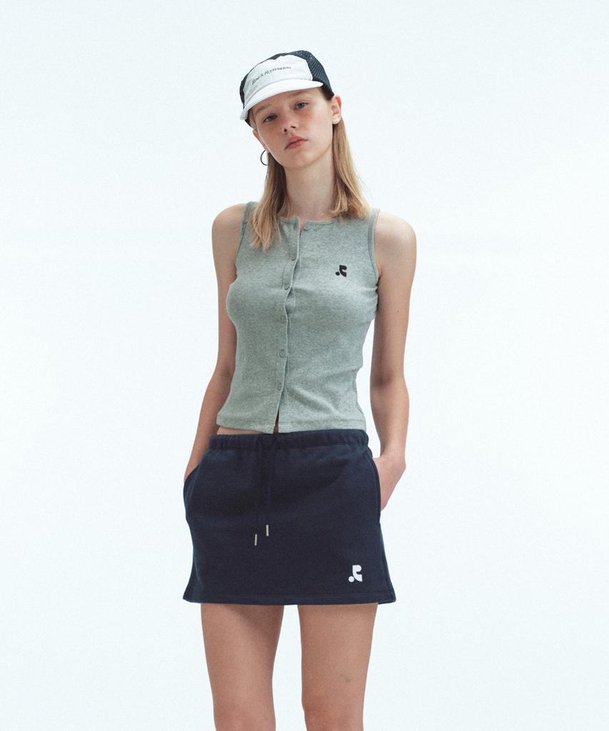REST&RECREATION Sleeveless Cardigan - Gray