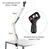 Microphone Stand Holder Table Lazy Bracket with Extendable Arm Microphone Clip