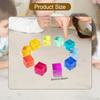 100 Pieces Rainbow Acrylic Cubes Stacking Learning Color Cognitive Toys for Boys