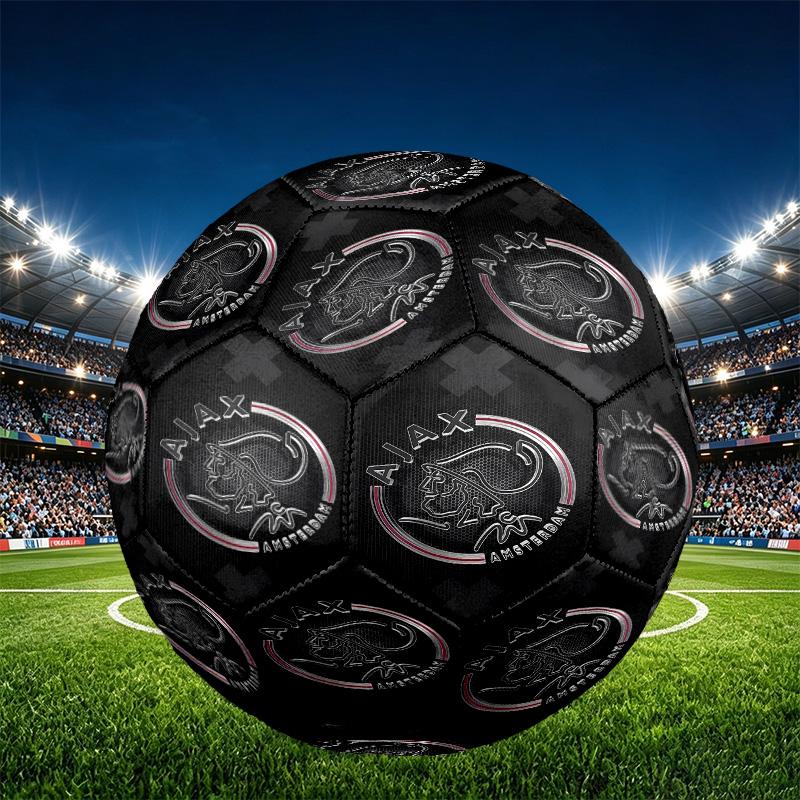 Fotbalový míč Ajax Print Velikost 5, PU Odolný proti opotřebení pro zápasový trénink a každodenní praxi, Dárek k narozeninám pro fotbalové fanoušky