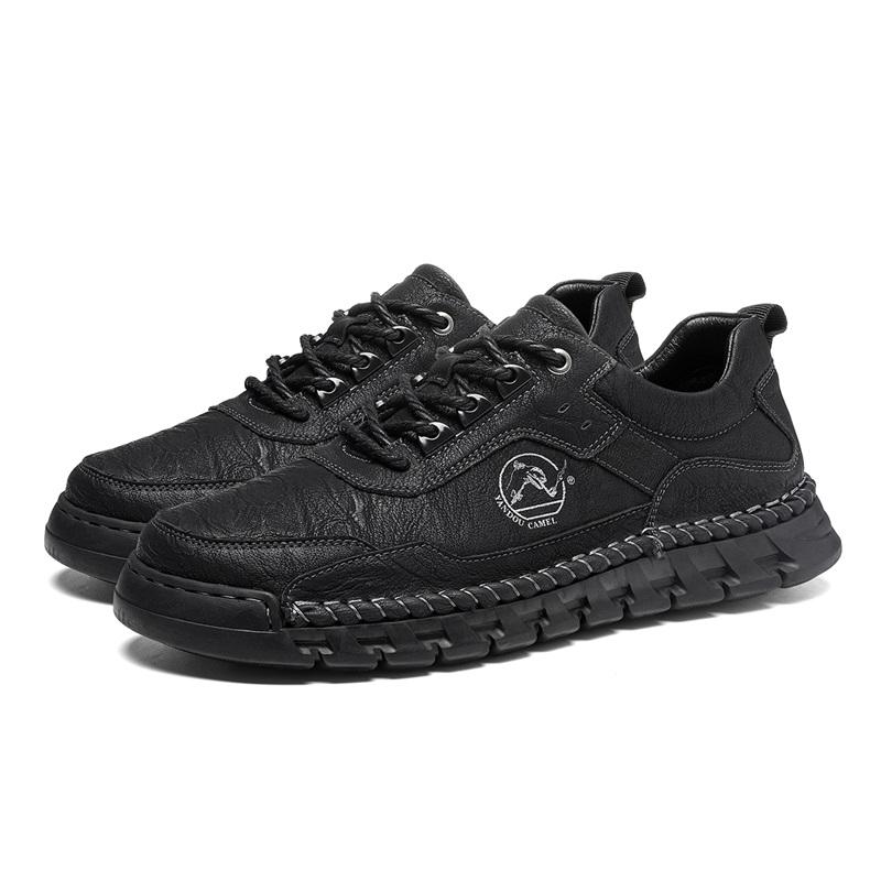 Fashion High Quality Men Casual Leather Oxford Shoes Stylish Outdoor Platform Skateboard Shoes Flat Designer Sports Walking Running Shoe