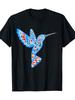 Tribal Style Hummingbird Graphic Print Casual Cotton Crew Neck TShirt for Men