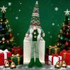 2/3Pcs Christmas Gnome Plush Dolls Long Legs Scandinavian Swedish Tomte Knitted Faceless Santa Sitting Doll Christmas Tree Ornaments Home Decor