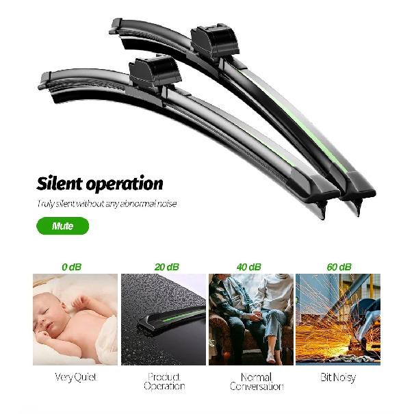 Car Wiper Blade Blades For Fiat Panda 2003-2012 22"+ 16" Windshield Windscreen Clean Naturl Rubber Car Wipers Accessories