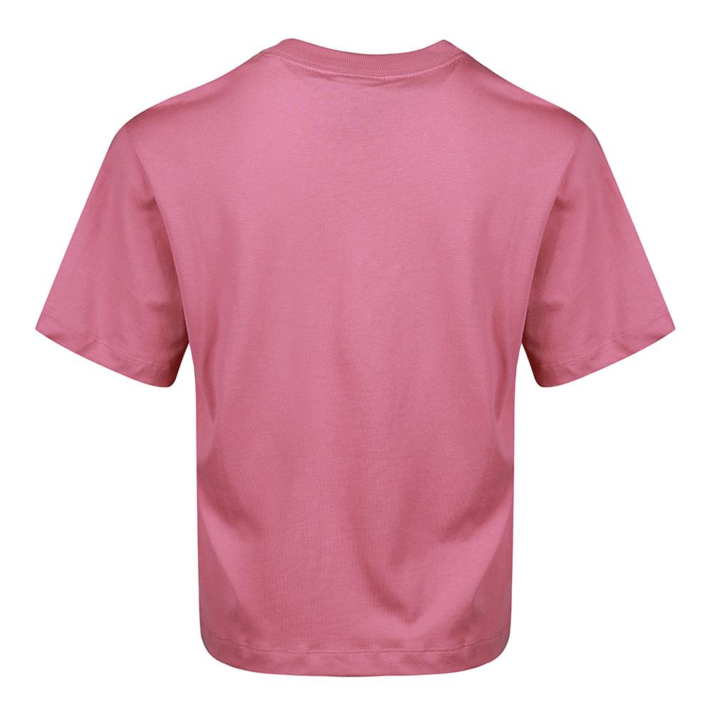 Nike Logótipo da Marca da Série Estilo de Vida Desportivo Estampa Retrô Americana Camiseta Básica de Manga Curta Tops Femininos Vermelho Melancia CT2588-614