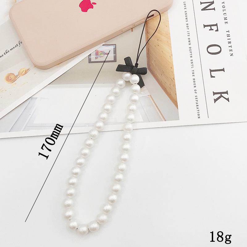 

Чехол для телефона Love Pearl Bow с защитой от падений и подвеской-брелком Mobile Chain