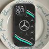 CQH1 Car M-Mercedes-Benz Phone Case For IPhone 16 15 14 13 12 11 Pro Max Plus Shockproof Leather Cover