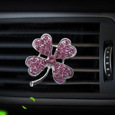 Inlay Water Drill Clover Car Air Conditioning Outlet Perfume Car Perfume Car Interior Accessories Car Fragrance