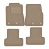 Dywaniki Samochodowe Welurowe Do: Ford Mustang MK5 FL Coupe (2011-2014) Beżowe