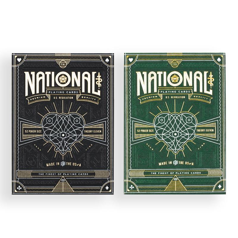Theory11 Green National Playing Cards USPCC Bicycle Deck Card Games Magic Tricks