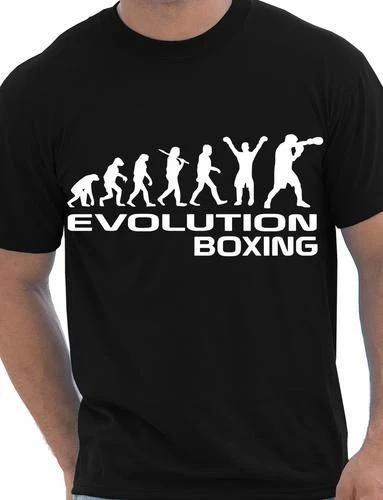 Эволюция Бокса Боксер Спорт Мужская Футболка Подарок Размер S-XXL 3XL