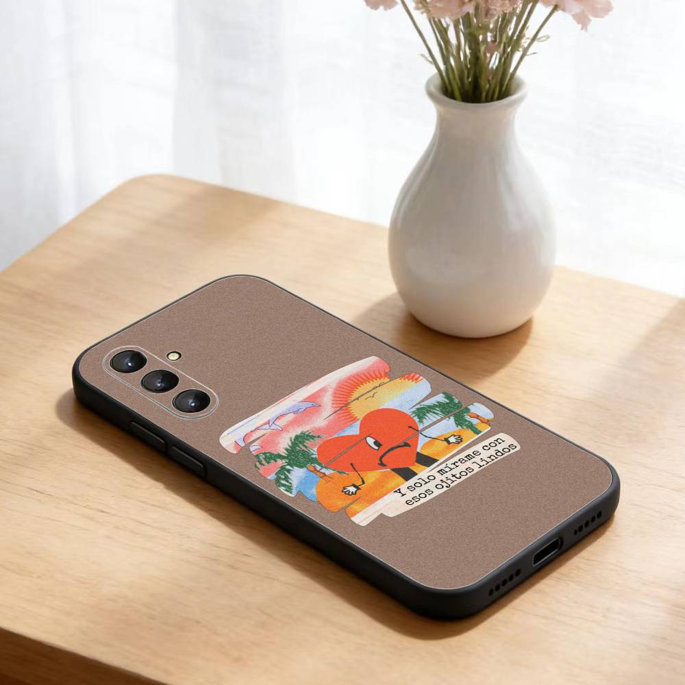 Bad Bunny Maluma Phone Case For Samsung Galaxy A73,A72,A71,A70,A52,A51 Others Soft Black Cover