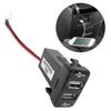 Car Charger Dual USB Charging Adapter 12V 2.1A USB Charging Wired Portable Socket