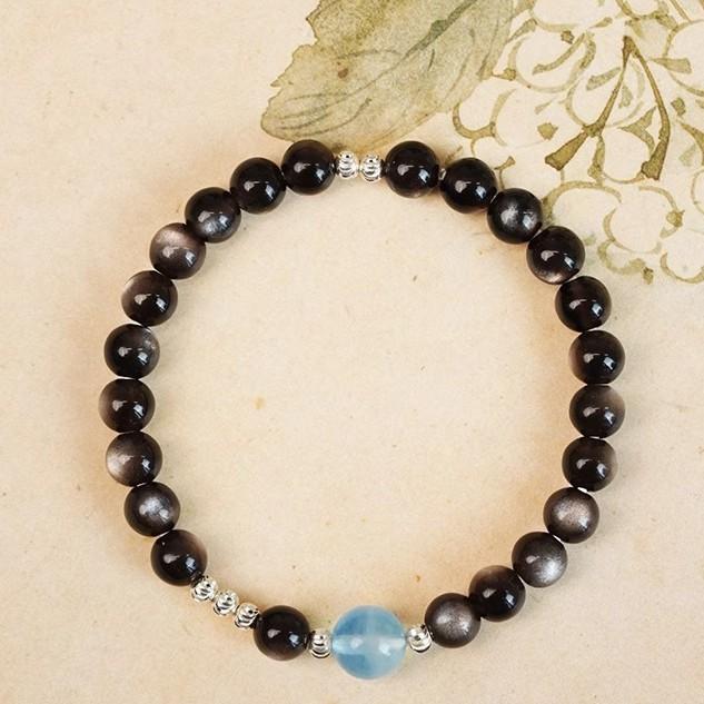 

Браслет из обсидиана для женщин, модные бусины на удачу, браслет, приносящий удачу, легкая роскошь и изысканный подарок