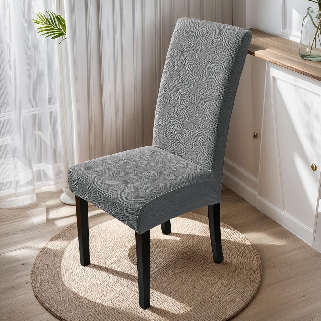 Integrated Chair Cover Thickened Jacquard Restaurant Dining Chair Cover Household Waterproof Elastic Chair Cover