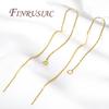 Accessories For Earrings 18K Gold Plated Long Tassel Earwires Brass Thin Chain Ear Wire For Earring Making,DIY Jewelry Findings