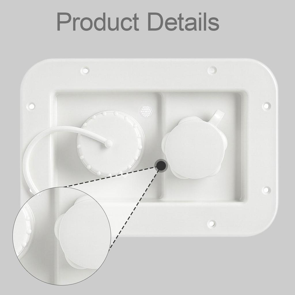 RV Gravity Fill and City Water Inlet Hatch Compact Plastic Durable Spare Part Easy Installation for Motorhome
