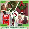 Christmas Stripes Red Elf Legs Hanging Tree Decoration Car Legs Decorative Fireplace Christmas Party Decorations