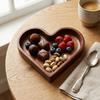 Smooth Serving Platter Heart Outline Decorative Plate Sturdy Snack Storage Tray  Dessert Display