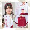 Clearstone Halloween Cosplay Costume - Women's Haori Shrine Maiden Costume (Red)