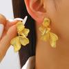 Retro Style Leaf & Flower Multi-Petal Stud Earrings
