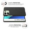For Xiaomi Redmi Note 13 4G Phone Case Hard PC+Cloth Anti-slip Cover