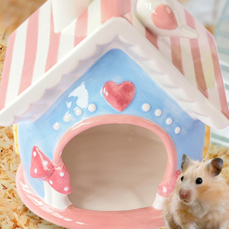 Hamster Hideouts Ceramic Cool Hiding Beds For Hamster Creative Chinchilla Hut Pet Cage Accessories Gerbil Houses And Hideouts