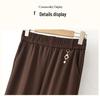 Fashionable High-Waist Elastic Trousers for Middle-aged and Elderly Women - Autumn Casual, Loose Fit