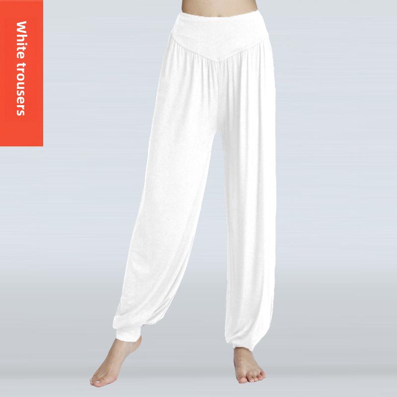 Pantaloni sportivi in modal per yoga e danza, pantaloni a campana larghi e di grandi dimensioni 3XL