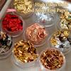 1Box Rose Gold Silver Irregular Foil Paper Nail Art Sequin Stickers Glitter DIY Manicure UV Gel Polish Decoration Tools