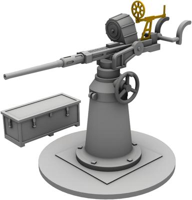 CMK Resin Scale US PT Torpedo Boat Weapon Set 1 20mm Oerlikon Machine Gun 4 Plastic Model Kit Parts CMN72030 1/72 No. Mk. (for Revell)