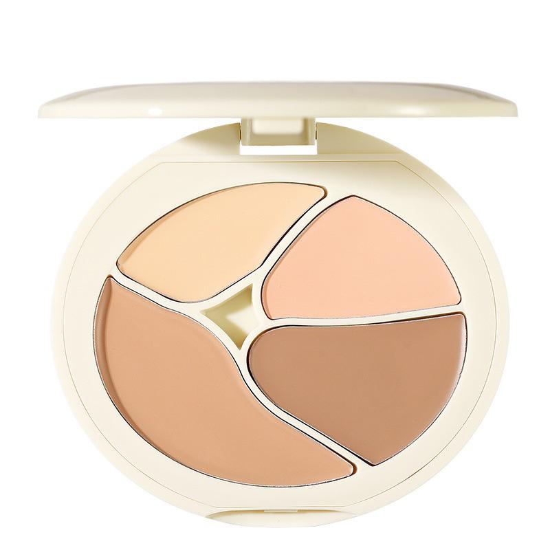 XIXI Long-Lasting Four-Color Concealer for Dark Circles, Blemishes, and Spots - Natural Finish for Student and Party Makeup.