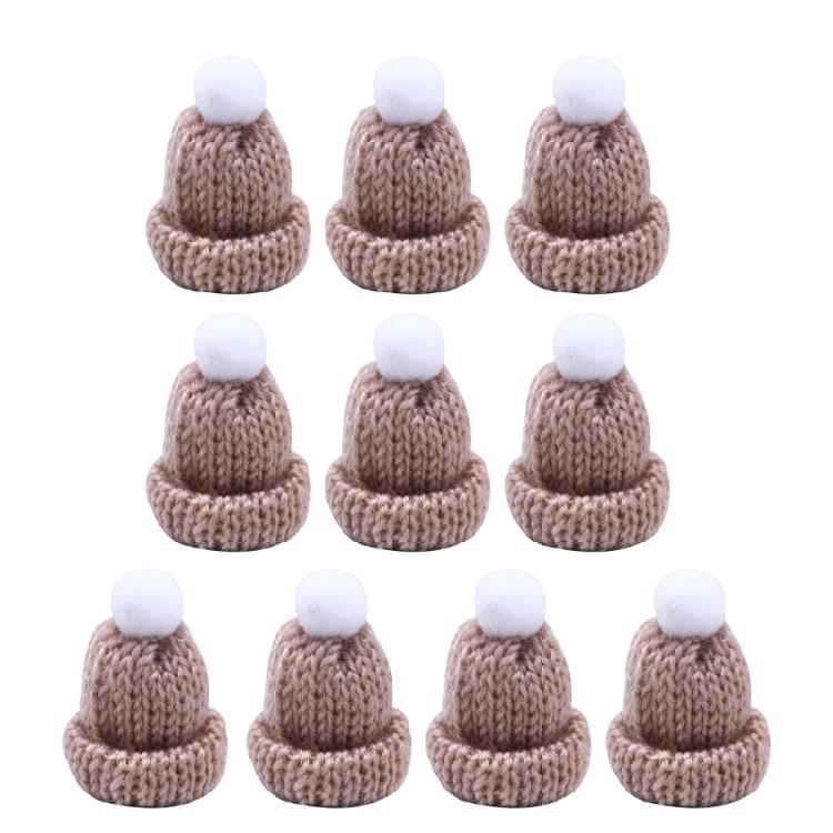 Confezione da 10 Mini Cappelli a Maglia per Artigianato Fai-da-Te Bambina Bambino