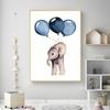 Wall Art Animal Zebra Elephant Giraffe Bubbles Canvas Painting Posters Prints Nordic Nursery Wall Picture Kids Room Decor