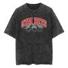 Hot Japan Anime Demon Slayer Rengoku Kyoujurou Manga Graphic Print T-Shirt Men Women Vintage Washed Harajuku Fashion Cotton Loose Casual Oversized Top