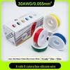 High-Temp Resistant Silicone Wire 30-16AWG for Robots and Drones, Extra Soft, 6-Roll Box