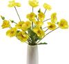5 Pack Artificial Poppy Flowers Home Office Bedroom Silk Poppy Flowers Decor Bouquet Table Decoration Wedding Party Decorations