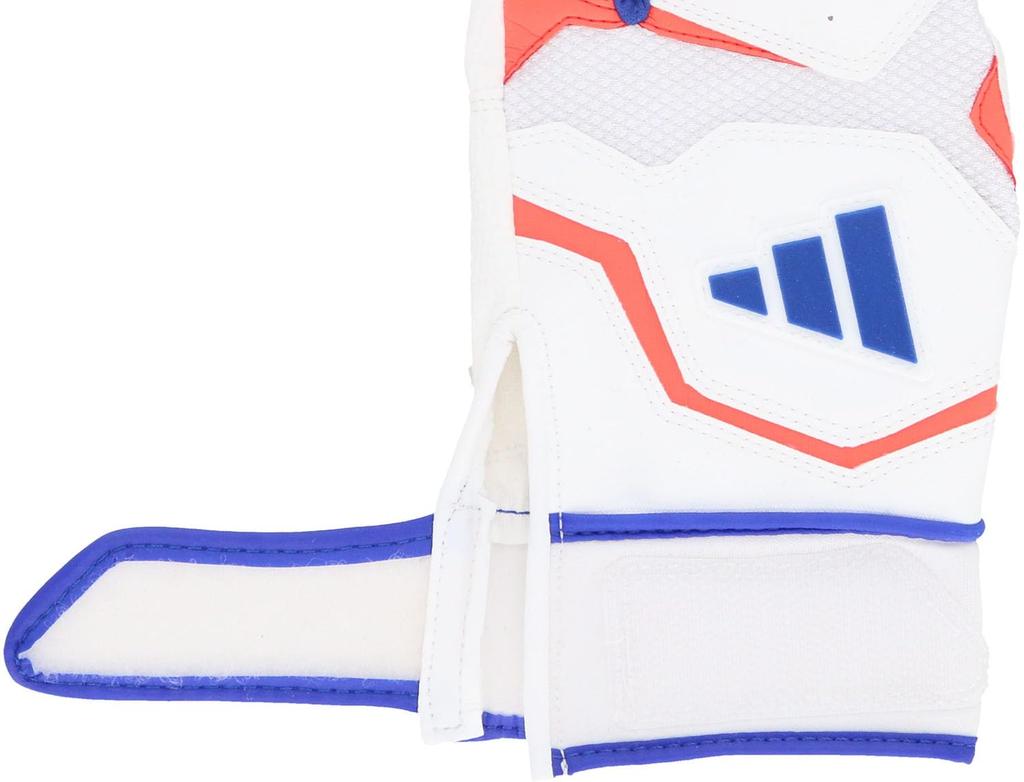 adidas Baseball Batting Size LBG404 Gloves, 41, Basic, White/Blue (1123), Large,