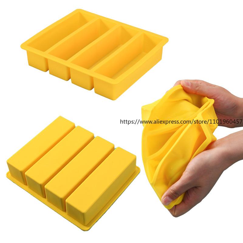 Ice Tray Rectangular Ice Mold Silicone Ice Tray  Making Tools Beer Drink Coffee Supplies Kitchen Accessories