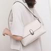 Cowhide Lock Single Shoulder Women's Bag, Large-capacity Messenger Tote Bag, Women's Headbag, Fashionable and Simple Shopping