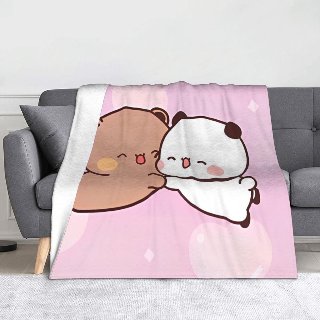 Cute Cartoon Bubu Dudu Blanket Cover Flannel Throw Blankets Summer Air Conditioning Printed Soft Warm Bedspread