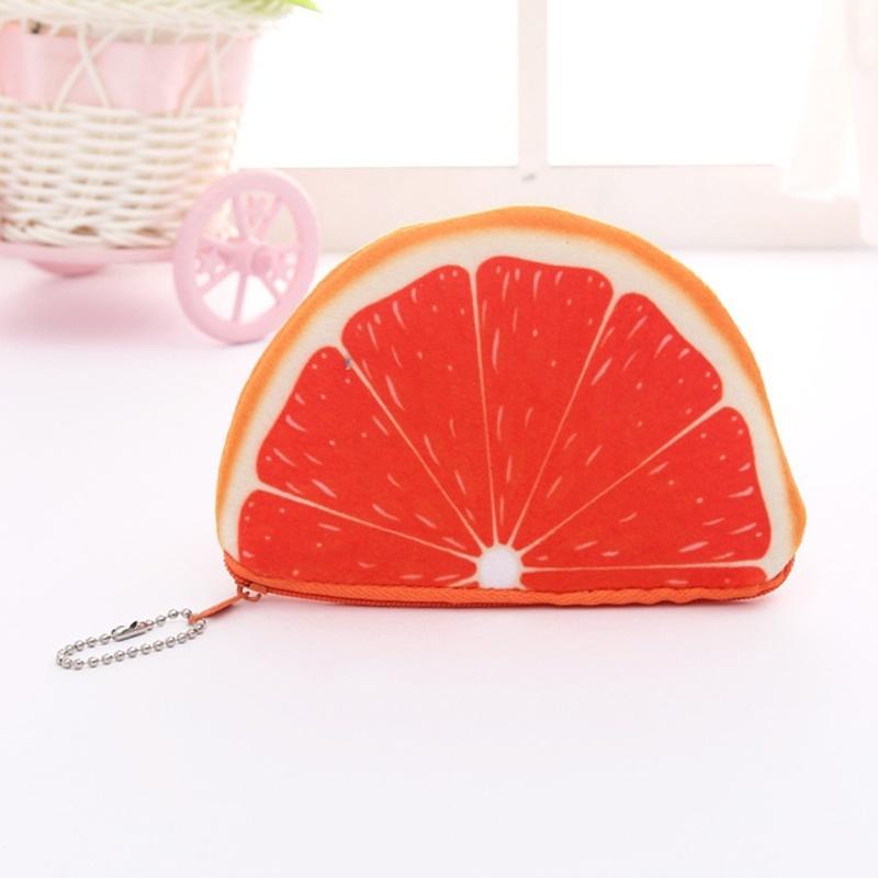 Creative Plush Emulational Watermelon Coin Purse Wallet Handbag Key Case