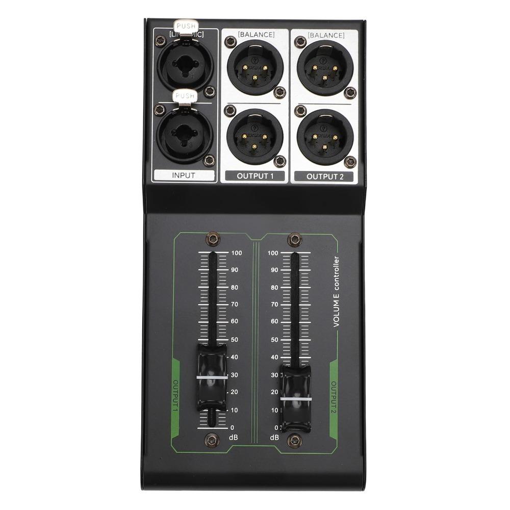 1 Stereo Input + 2 Stereo Output Passive Volumes Controller Stereo Audio Control Home Audio System Volume Controller